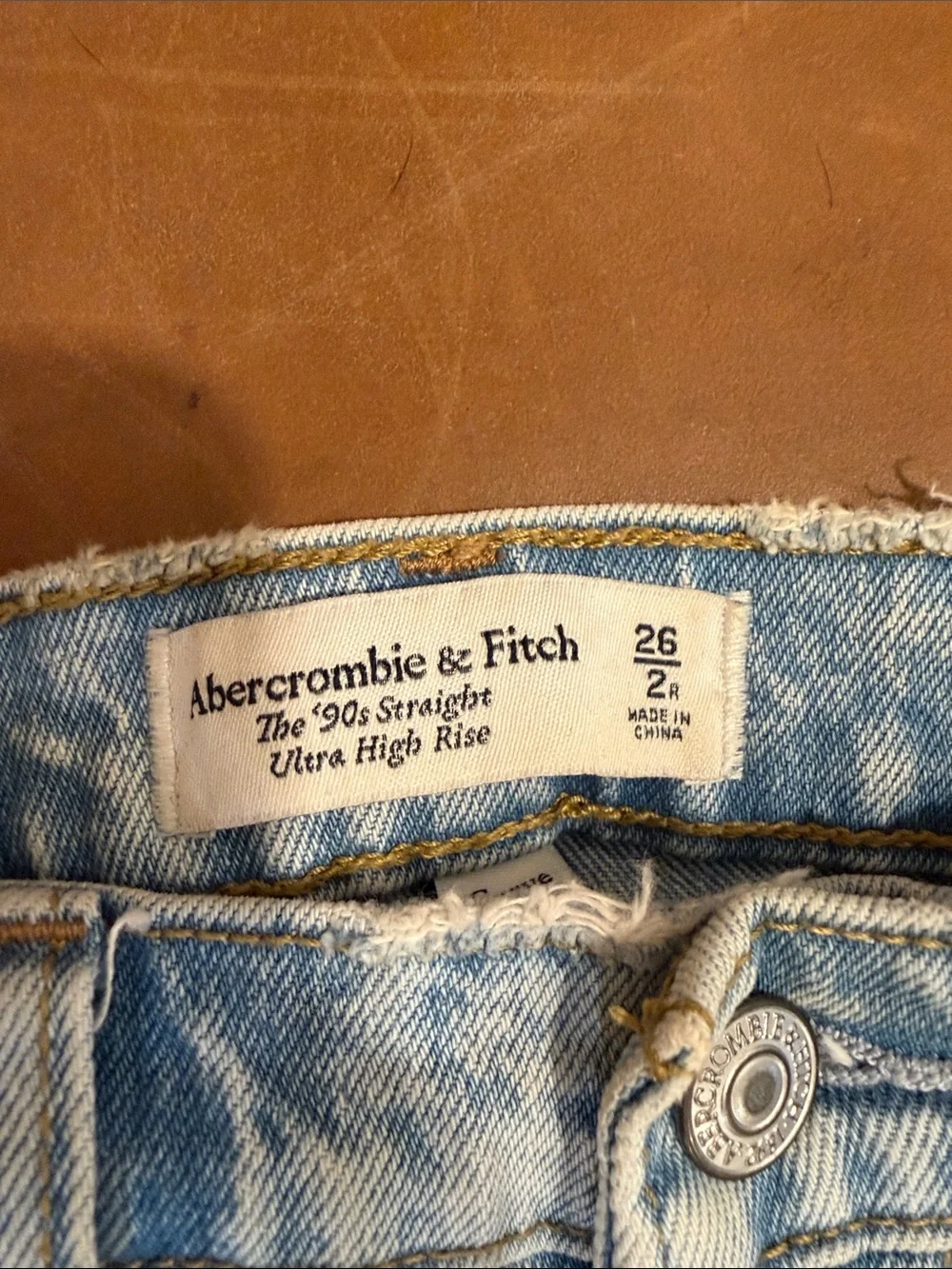 Abercrombie & Fitch Light Blue Straight Leg Jeans